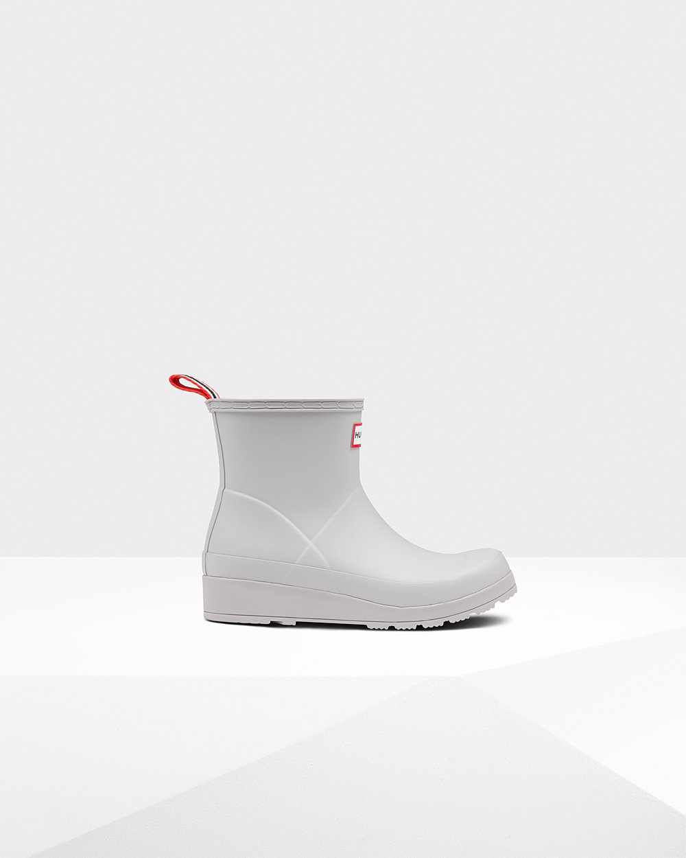 Womens Play Boots - Hunter Original Short Rain (15EVYULAI) - Grey